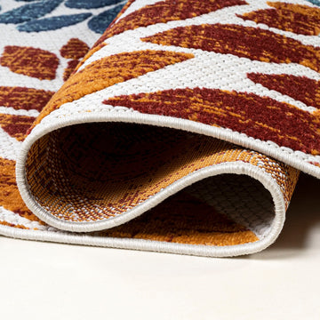 Crisantemo Floral High-low Indoor/outdoor Area Rug